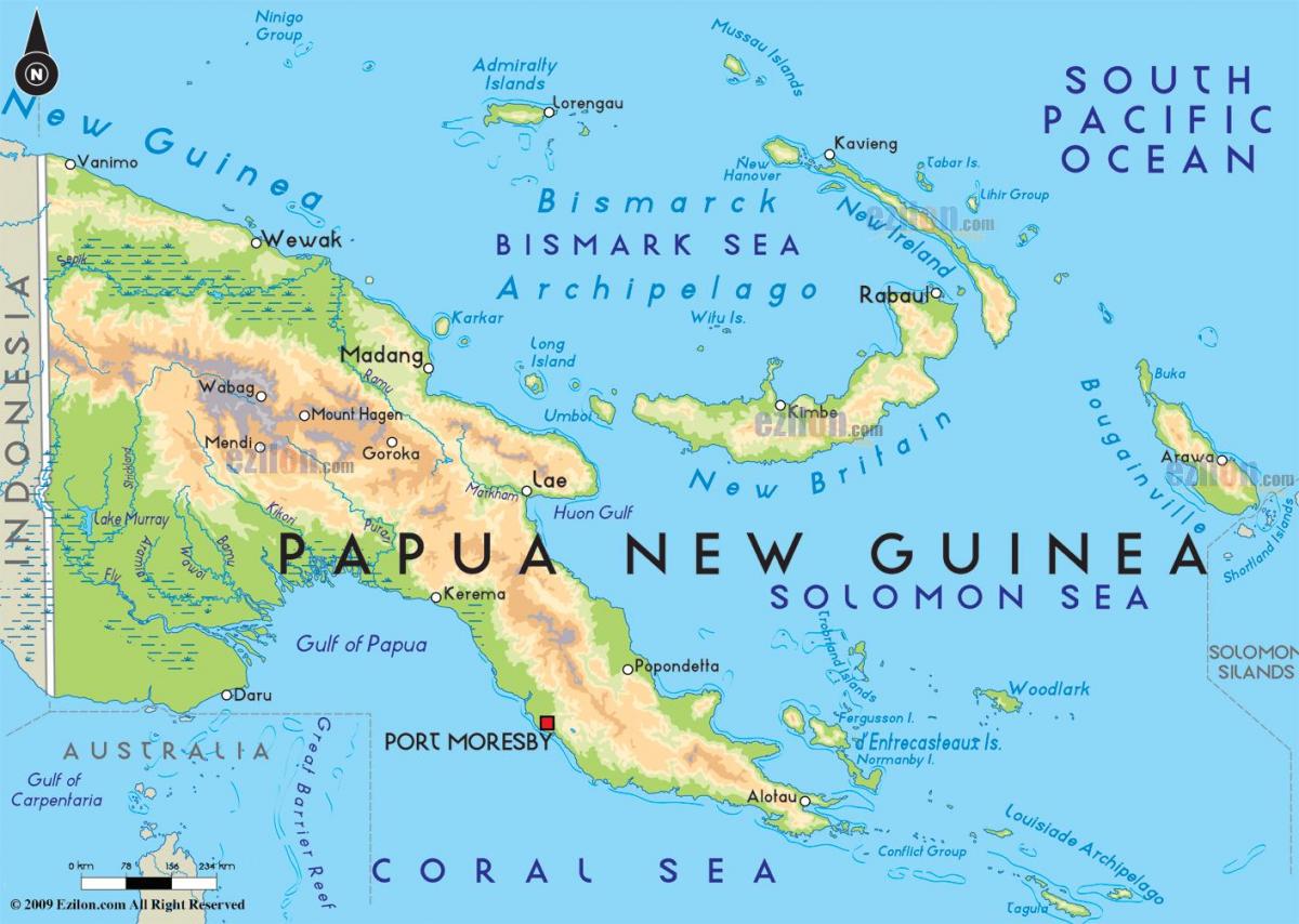 ramani ya mji mkuu wa papua new guinea
