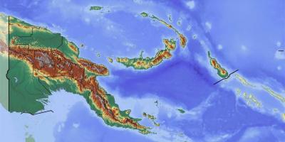 Papua new guinea topographic ramani